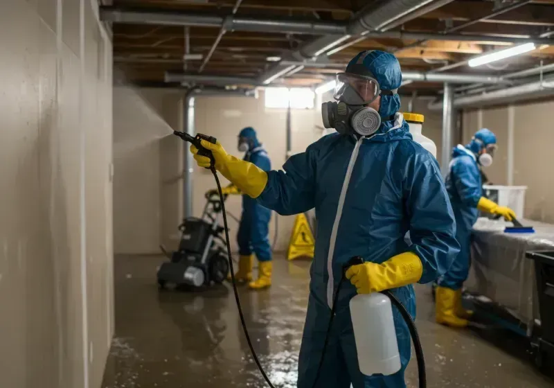 Basement Sanitization and Antimicrobial Treatment process in Winnsboro, TX